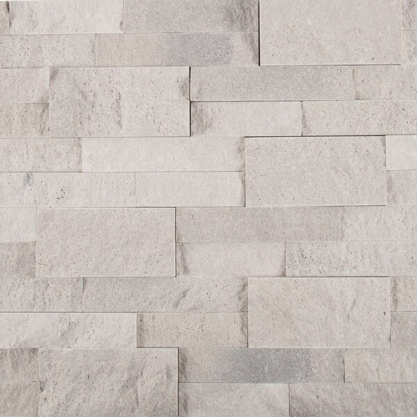 Iceland Gray Splitface Ledger Panel SAMPLE Natural Travertine Wall Tile